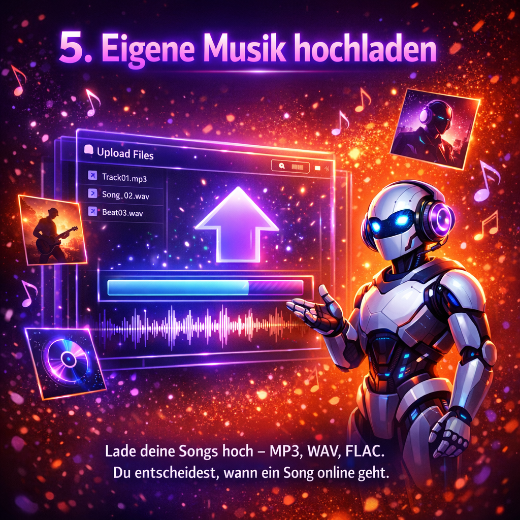 Eigene Songs hochladen
